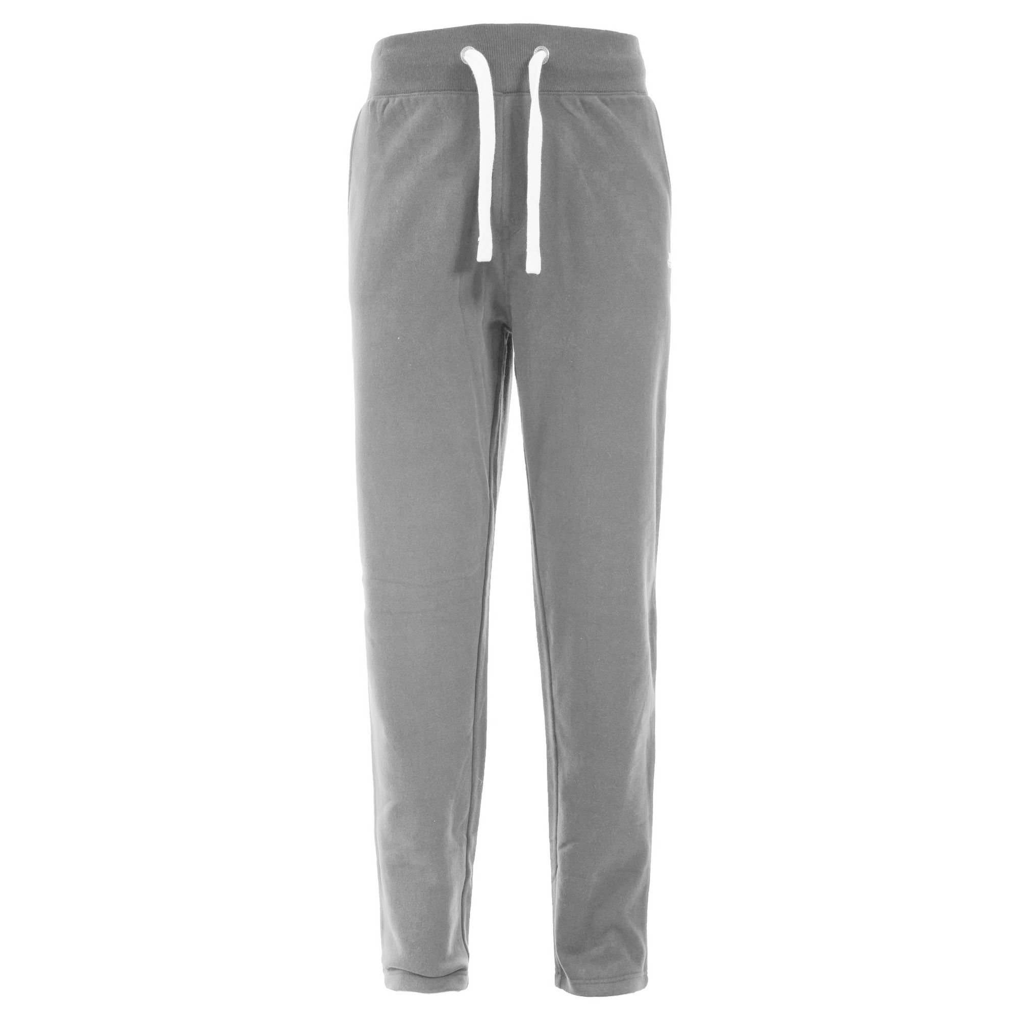 Mens jogging bottoms. Side entry pockets. Elasticated waist with drawcord. Straight leg. Fabric composition: shell- 80% Polyester/20% Cotton. 320gsm. Trespass Mens Waist Sizing (approx): S - 32in/81cm, M - 34in/86cm, L - 36in/91.5cm, XL - 38in/96.5cm, XXL - 40in/101.5cm, 3XL - 42in/106.5cm.