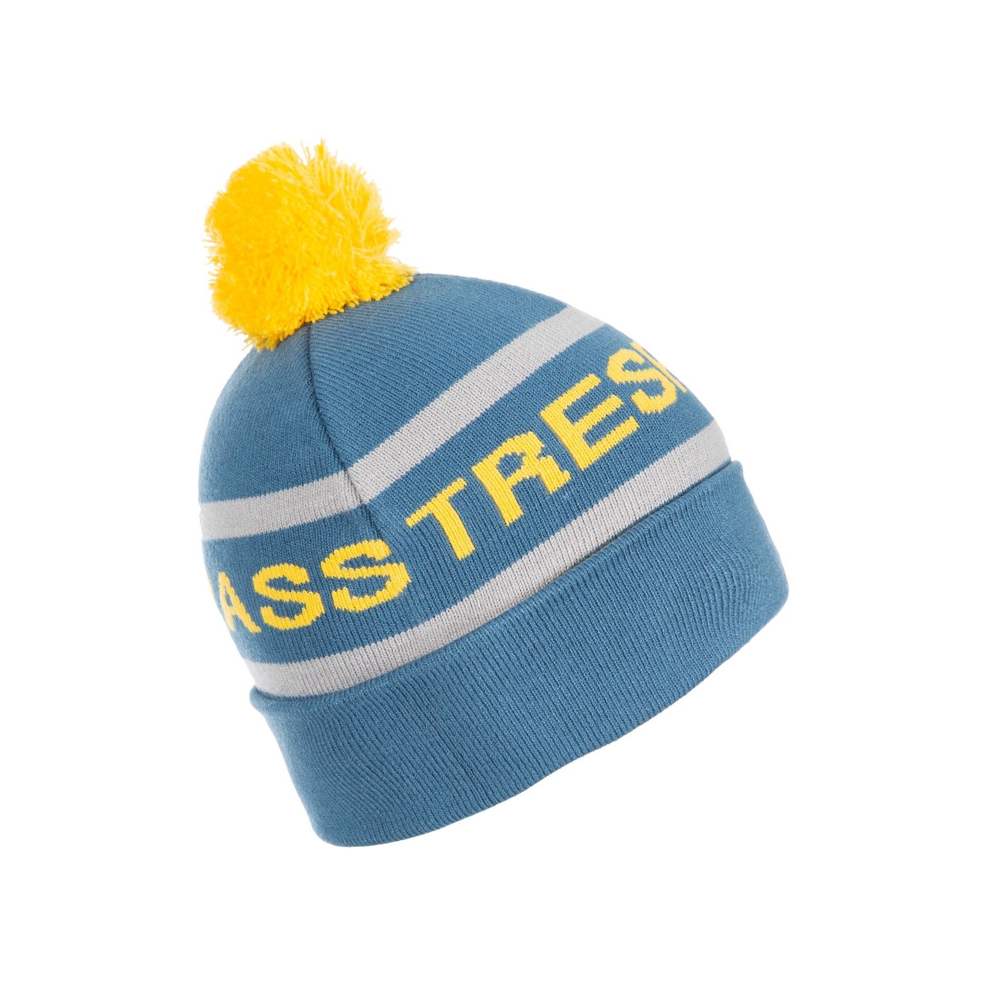 Knitted hat with bobble detail. Dual style - beanie and slouch options. Woven label. 100% acrylic.