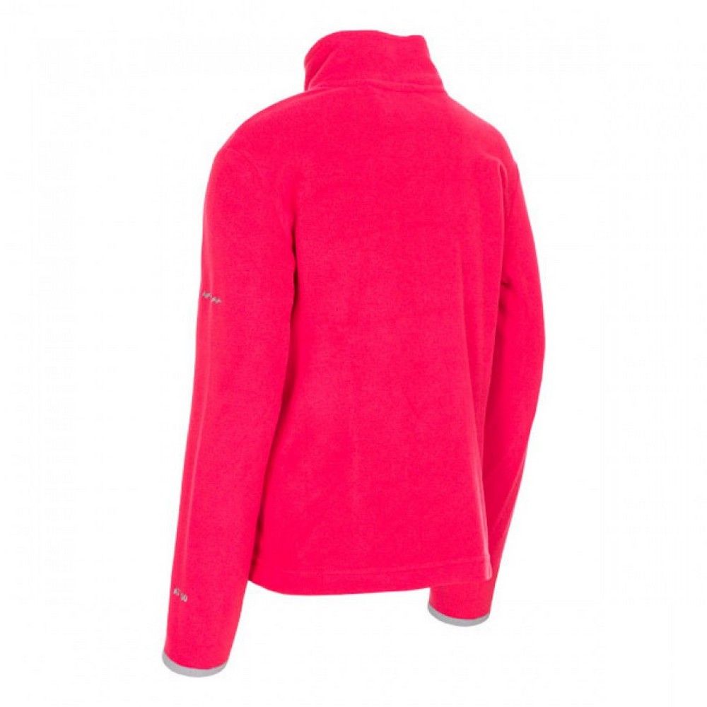 1/2 zip in contrast colour. Contrast binding on cuffs. Contrast facing on inner collar. 100% Polyester micro fleece. Trespass Childrens Chest Sizing (approx): 2/3 Years - 21in/53cm, 3/4 Years - 22in/56cm, 5/6 Years - 24in/61cm, 7/8 Years - 26in/66cm, 9/10 Years - 28in/71cm, 11/12 Years - 31in/79cm.
