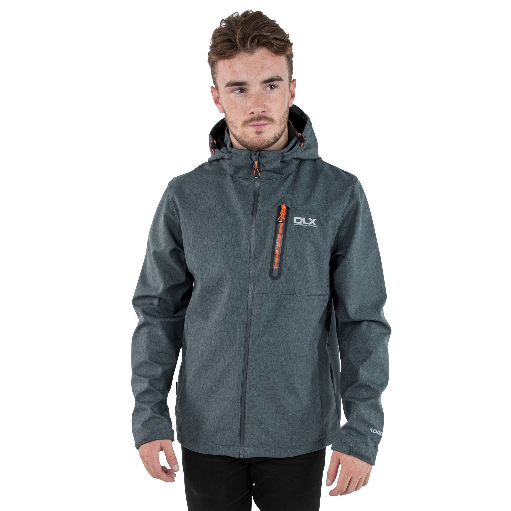 Adjustable zip off hood. Water repellent front zip. Water repellent chest pocket with contrast teeth detail. 2 lower zipped pockets. Drawcord adjustment at hem. Cuff tab with hook and loop adjustment. Waterproof 10000mm, breathable 5000mvp. 100% Polyester, TPU membrane. Trespass Mens Chest Sizing (approx): S - 35-37in/89-94cm, M - 38-40in/96.5-101.5cm, L - 41-43in/104-109cm, XL - 44-46in/111.5-117cm, XXL - 46-48in/117-122cm, 3XL - 48-50in/122-127cm.
