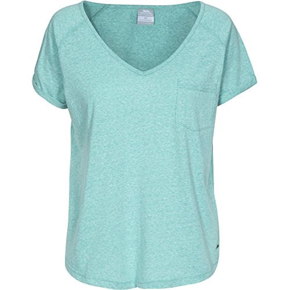 Sleeve hem turn up. Small chest pocket. Curved hem shape. Inner back neck binding. 50% Polyester, 38% Cotton, 12% Viscose. Trespass Womens Chest Sizing (approx): XS/8 - 32in/81cm, S/10 - 34in/86cm, M/12 - 36in/91.4cm, L/14 - 38in/96.5cm, XL/16 - 40in/101.5cm, XXL/18 - 42in/106.5cm.