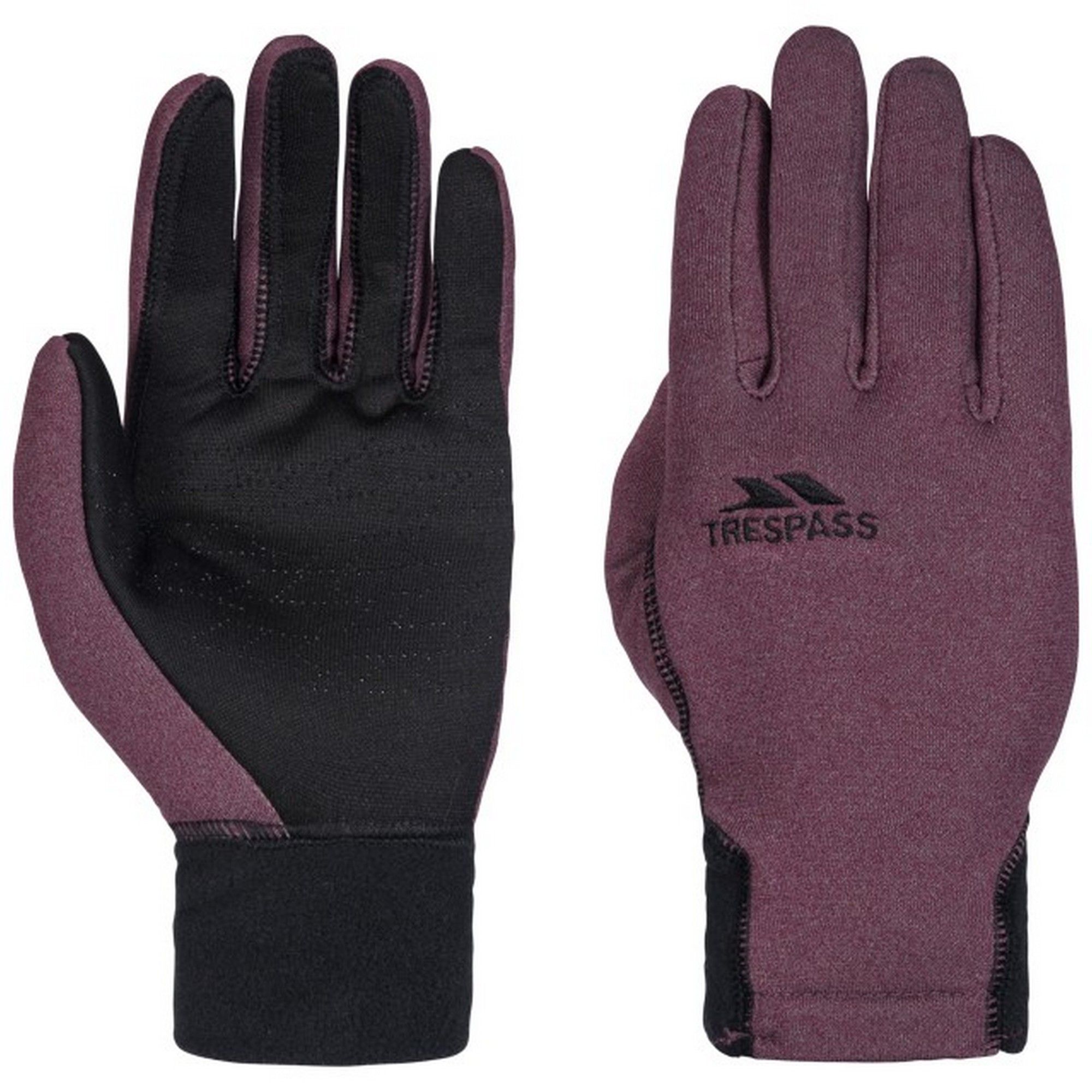 Gloves made from soft, stretch knitted fabric. Fleece cuff. Touch screen compatible. Ideal for wearing outdoors on a cold day. 95% Polyester. 5% Elastane.