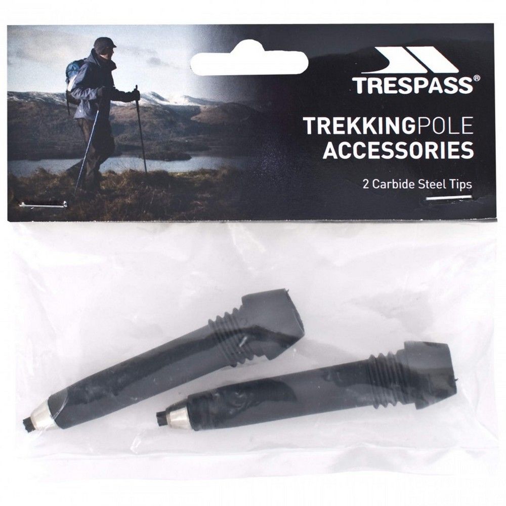 Material: 50% synthetic and 50% carbide. Trekking Pole Accessory. Carbide Steel Tip. Pack of 2.