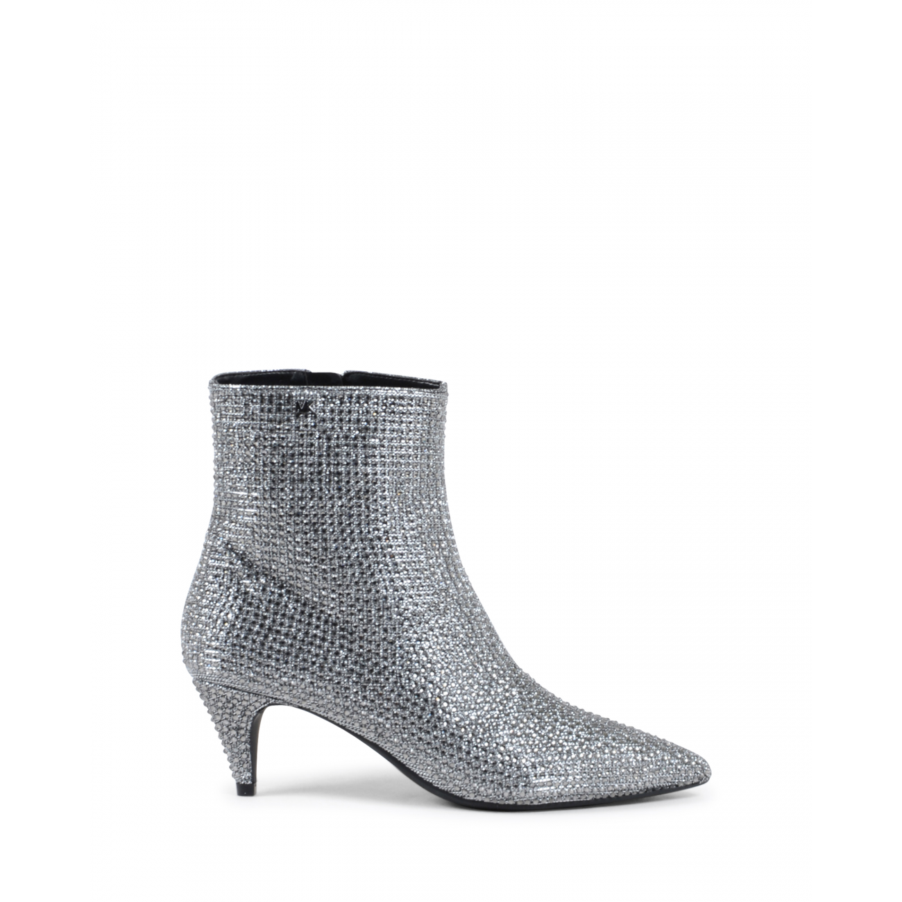 michael kors silver ankle boots