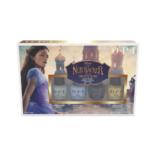 The Disney Nutcracker & The Four Realms Collection Includes: 4 – Mini nail lacquers 3.75 ml. (Shades: Tinker, Thinker, Winker?, Dreams Need Calra-fication, March In Uniform & Dazzling Dew Drop) made in the USA. Please note UK shipping only.