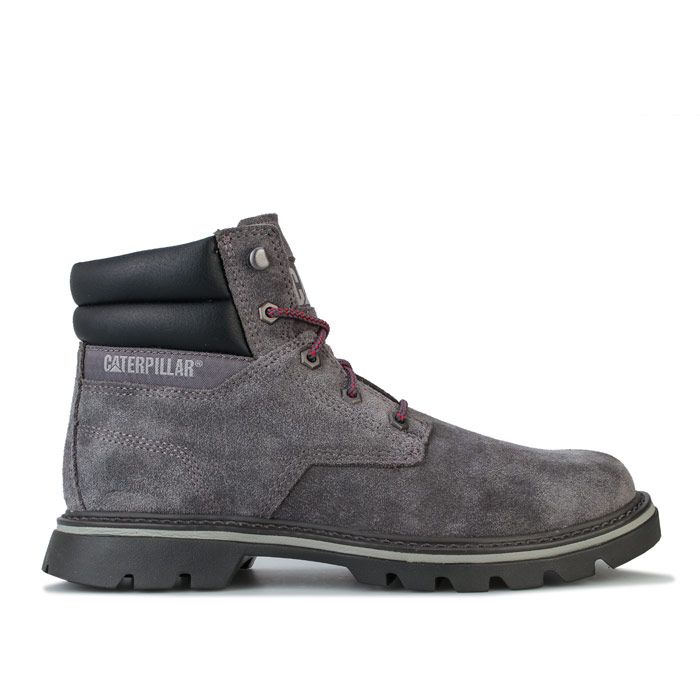 Mens Caterpillar Quadrate Boots.<BR>- Lace fastening <BR>- Padded collar <BR>- Cushioned insole <BR>- Metal eyelets <BR>- Branding to collar and tongue <BR>- Leather Upper  Textile Lining  Synthetic Sole <BR>- P724327