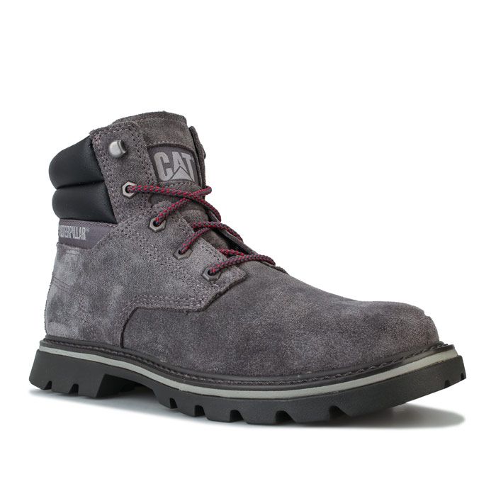 Mens Caterpillar Quadrate Boots.<BR>- Lace fastening <BR>- Padded collar <BR>- Cushioned insole <BR>- Metal eyelets <BR>- Branding to collar and tongue <BR>- Leather Upper  Textile Lining  Synthetic Sole <BR>- P724327