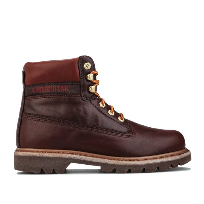 caterpillar chocolate brown leather colorado boots