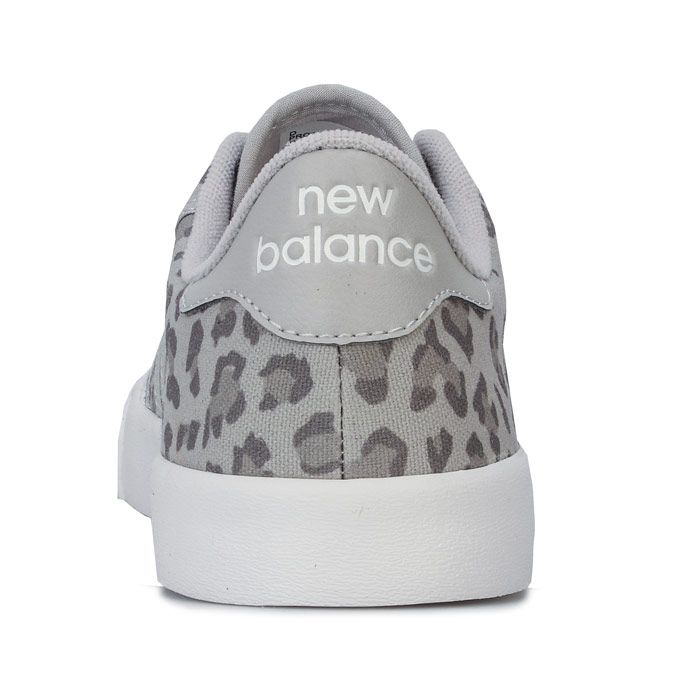 Womens New Balance Pro Court Trainers in grey leopard. – Premium canvas upper. – Allover leopard print. – Lace up fastening. – Padded collar. – Contrast heel patch. – Comfortable textile lining. – Removable cushioned sockliner. – Vulcanised rubber outsole. – New Balance branding at tongue side and heel. – Textile upper – Textile lining – Synthetic sole. – Ref: PROCTSEH