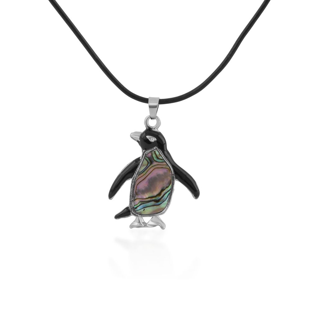 Abalone Pendant Penguin