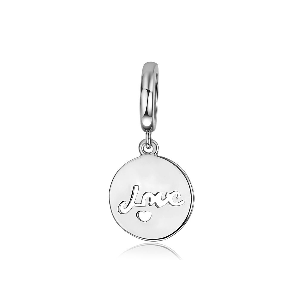 Love Charms Beads Stainless Steel
