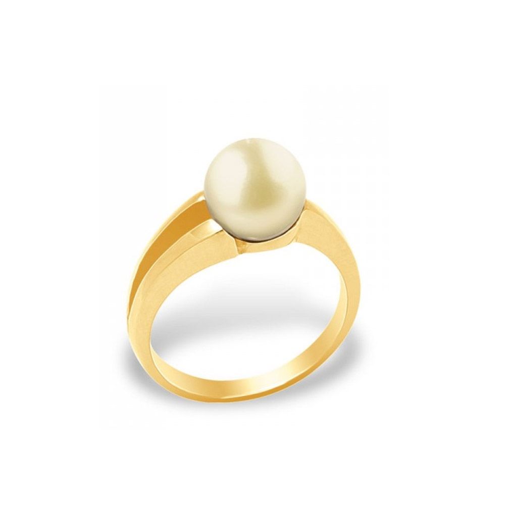 Gold Freshwater Pearl Ring and Yellow Gold 375/1000