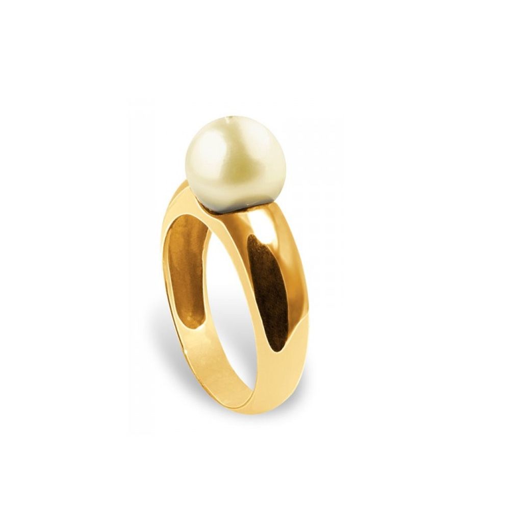 Gold Freshwater Pearl Ring and Yellow Gold 375/1000