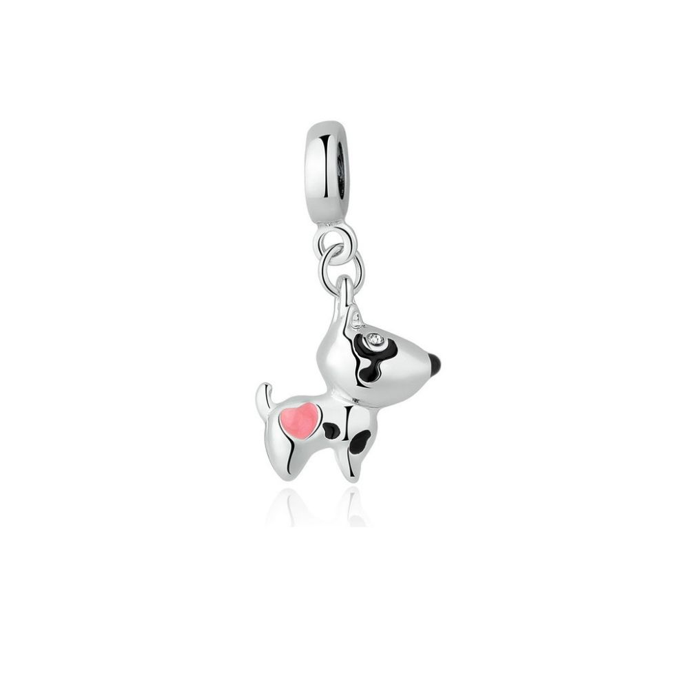 Stainless Steel Dog Pendant Charms bead