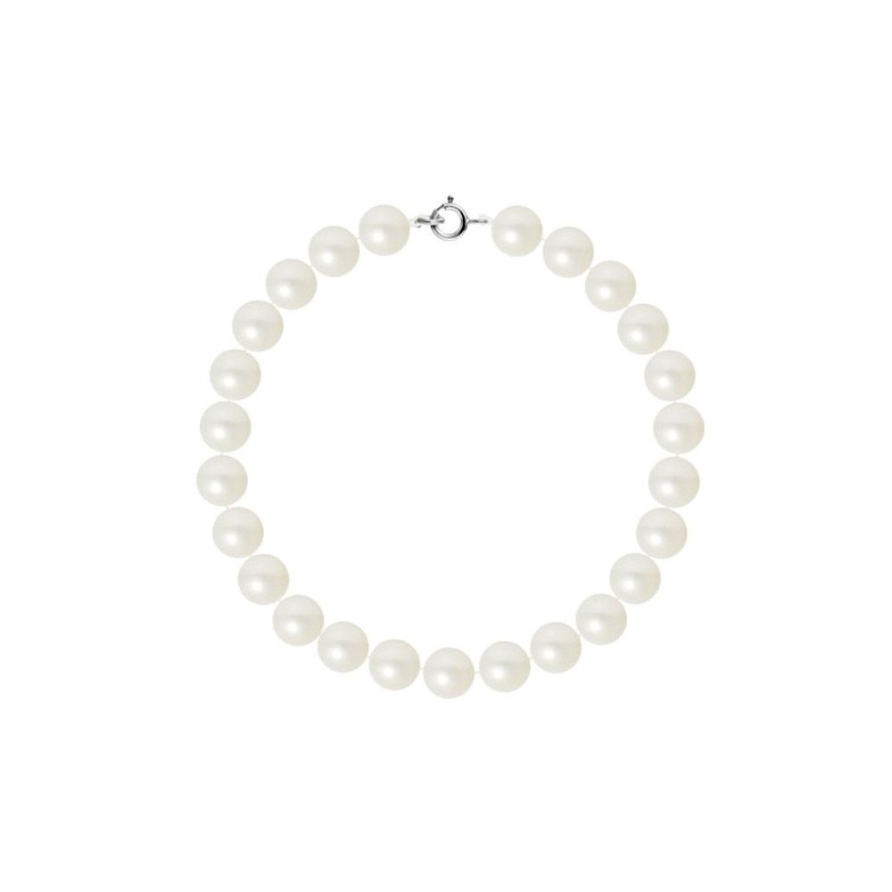 AA White Freshwater Pearl Women Bracelet and 750/1000 White Gold Clasp