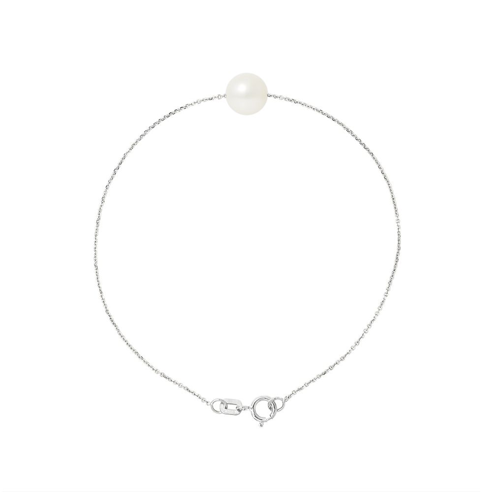 AA White Freshwater Pearl Bracelet and 750/1000 white Gold