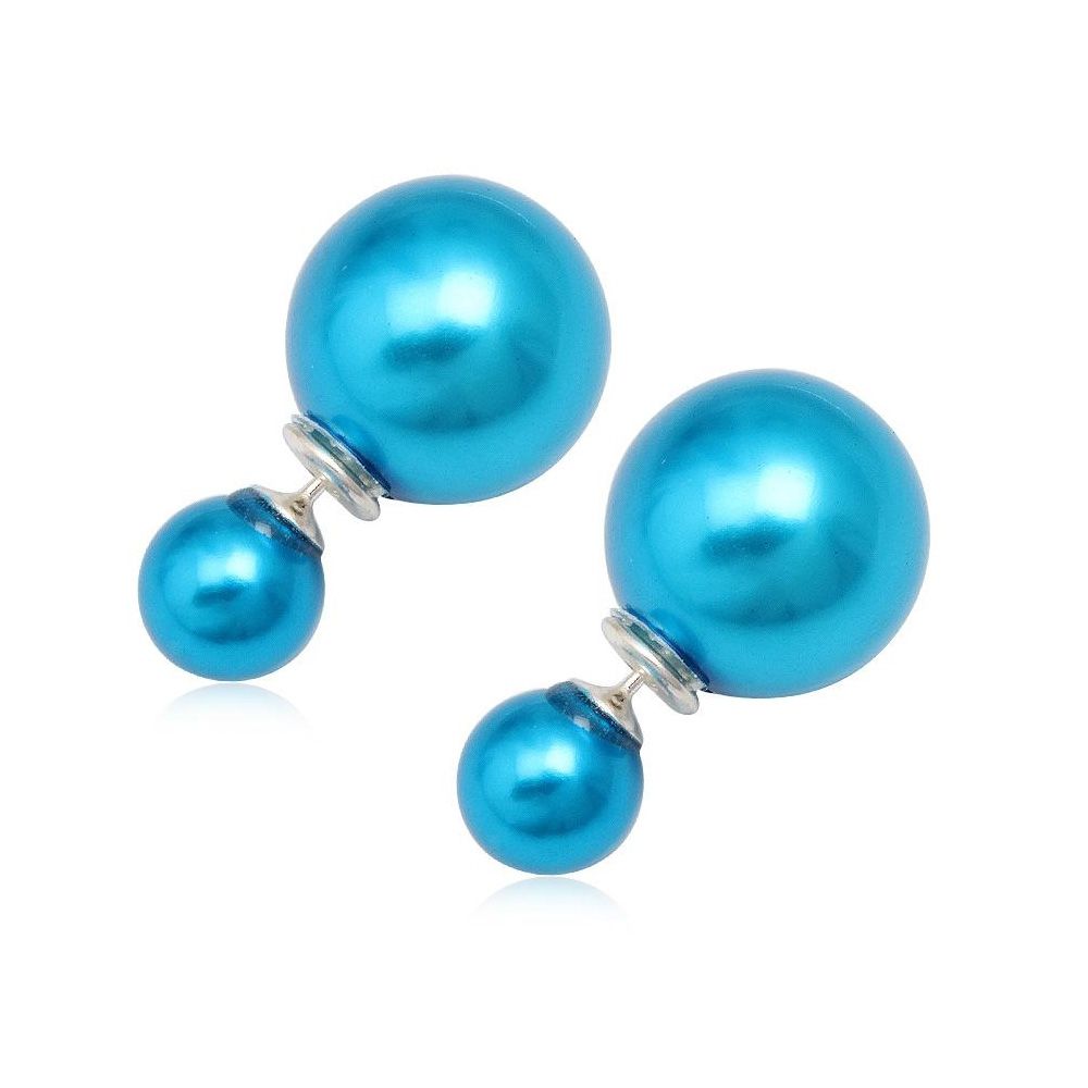 Blue Pearls Earrings and 925 Silver