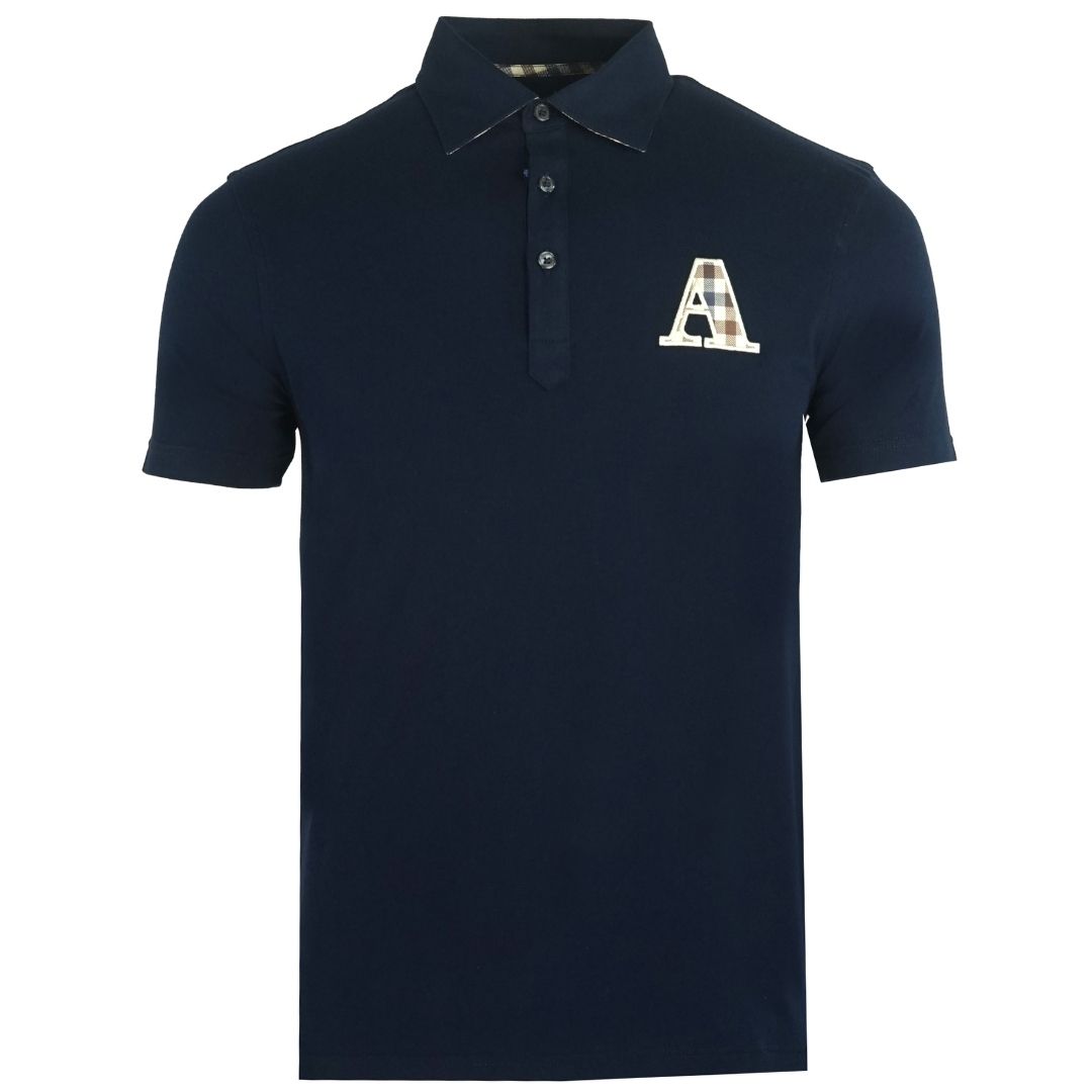 aquascutum navy t shirt