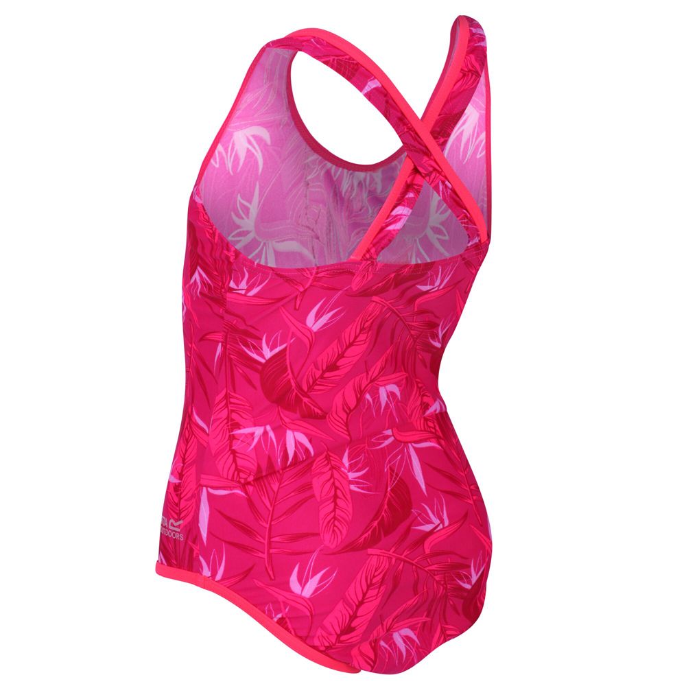 Regatta Girls Tanvi Polyamide Cross Back Swimsuit