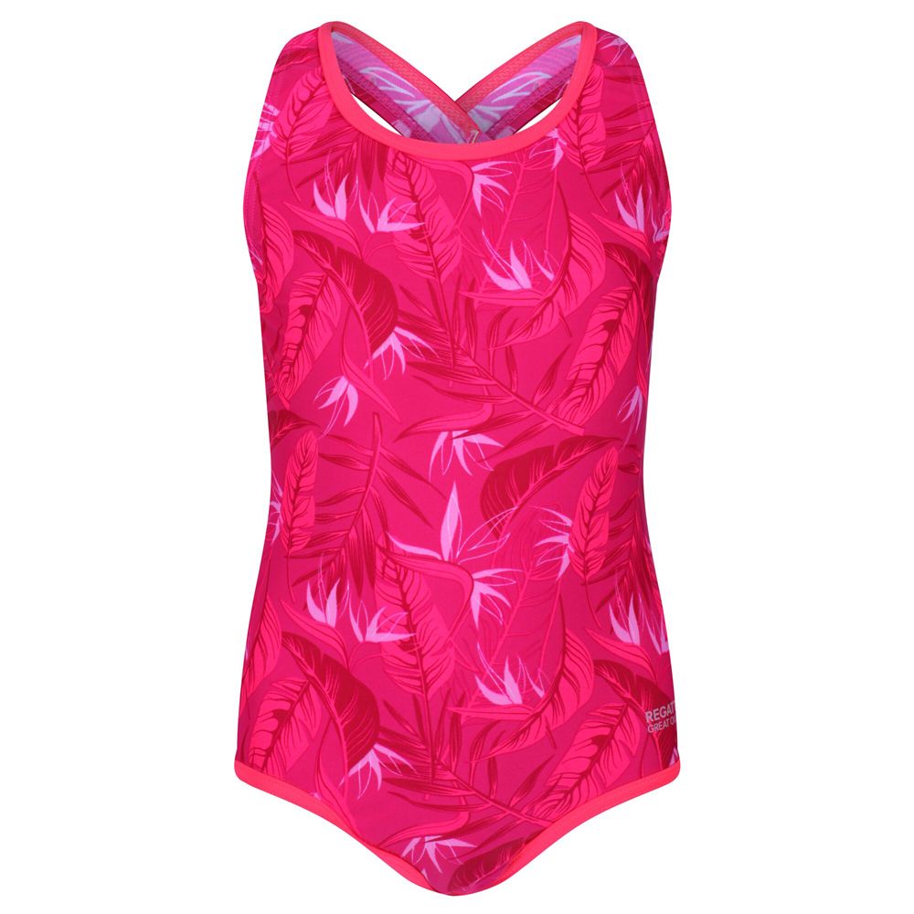 Regatta Girls Tanvi Polyamide Cross Back Swimsuit