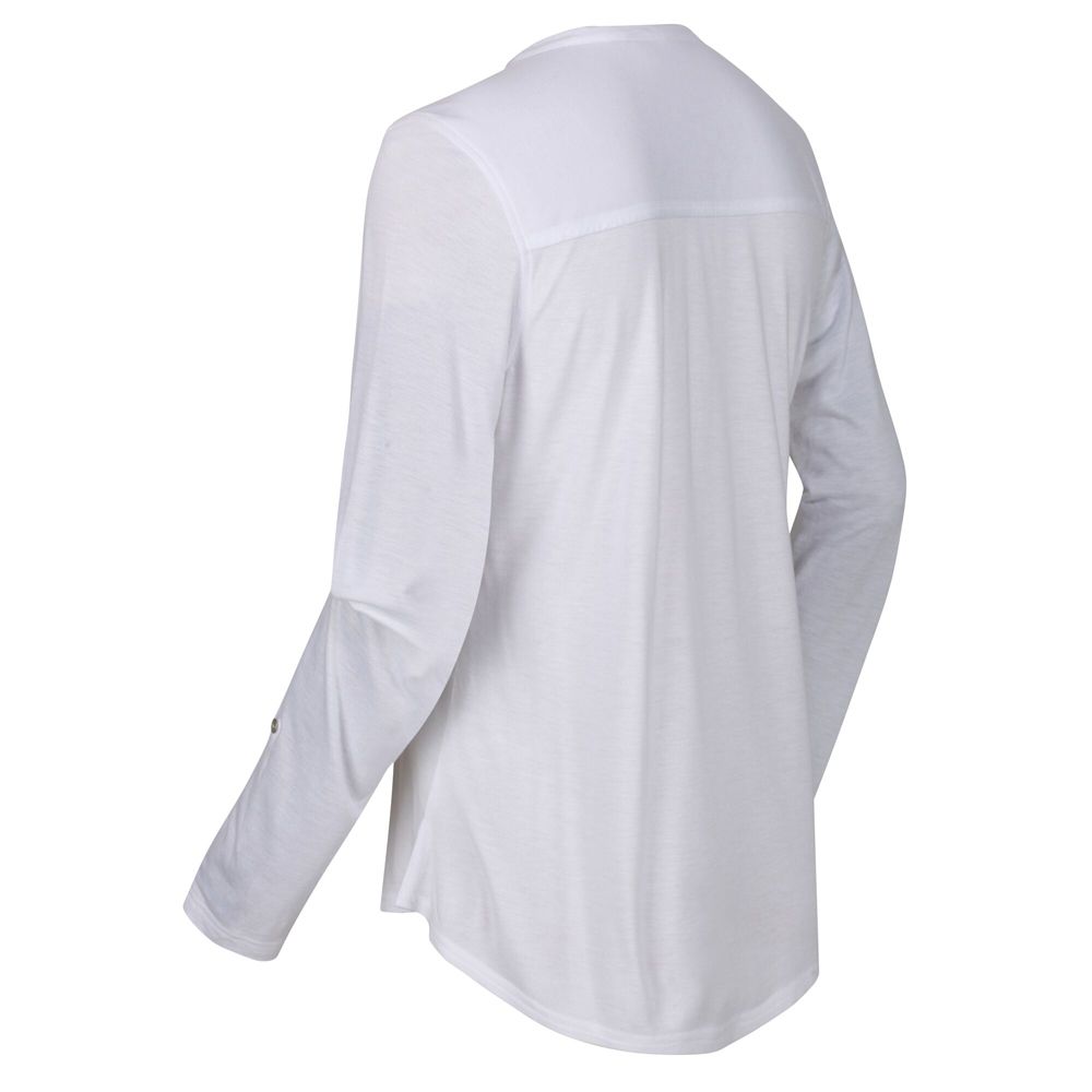 180gsm 100% Viscose jersey fabric.4 button narrow placket with high shine metal buttons.Roll up sleeves with button tab.