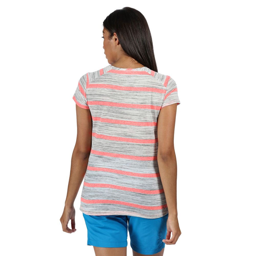 Regatta Womens Limonite IV Wicking Stripe Casual T Shirt