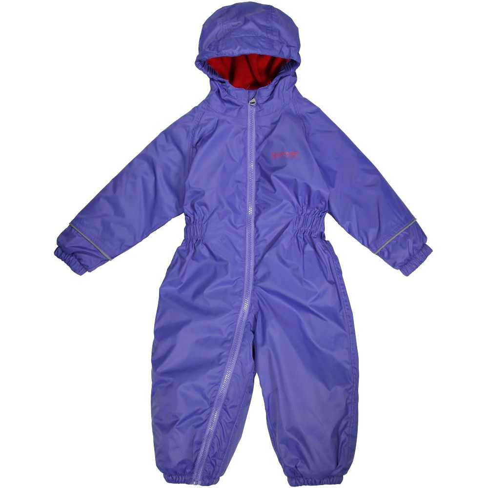 Super snug all-in-one suit to keep the little ones dry and cosy when the temperature drops. The Little Adventurers' Splosh Suit is made of waterproof/breathable Isolite fabric with taped seams and Thermo-Guard insulation. Soft, warm fleece panels around the body and hood add to the comfort. With a full length zip for easy on-off.