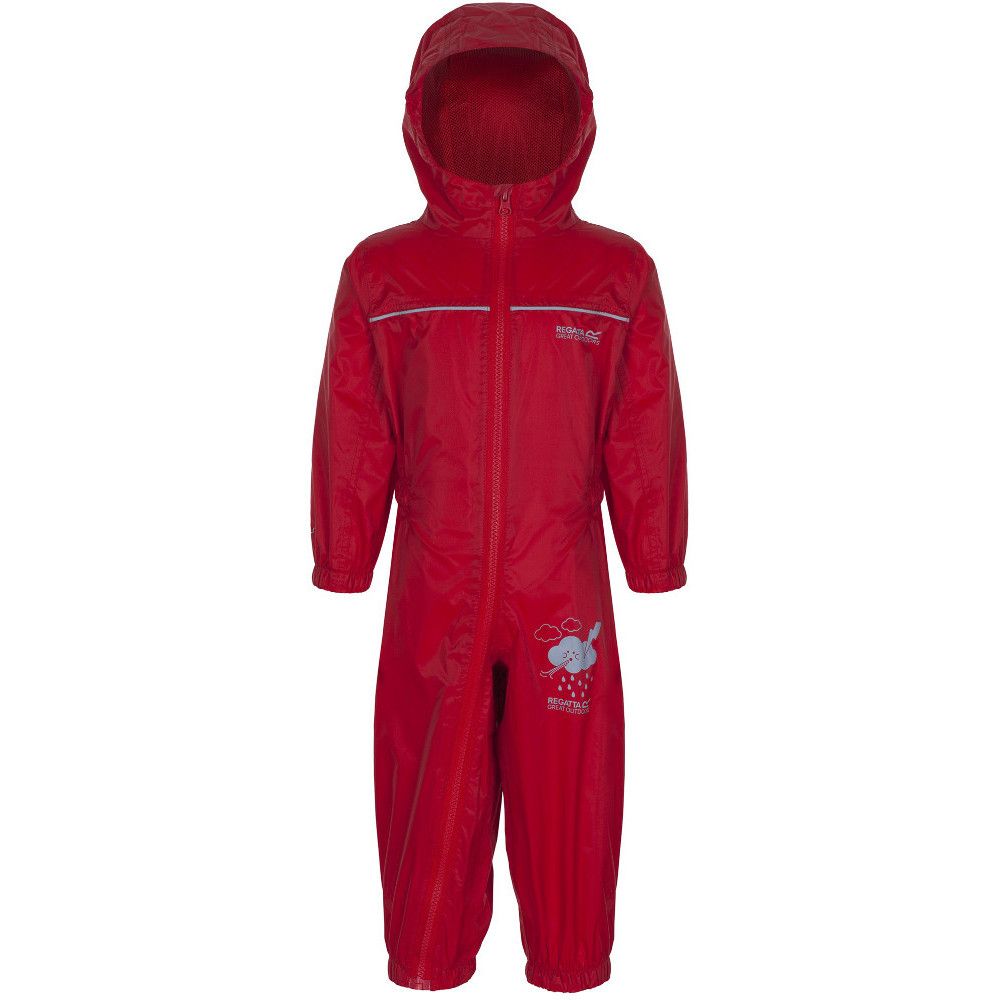 Our best selling waterproof splash suit for Little Adventurers'. Whether they're chasing the dog with the hosepipe, having fun in the park or it's a wet weather day at nursery, with our classic Puddle Suit you have peace of mind they're protected from the rain. Finished with elastic around the little cuffs to keep the weather out and reflective trim to help keep them seen during low light.