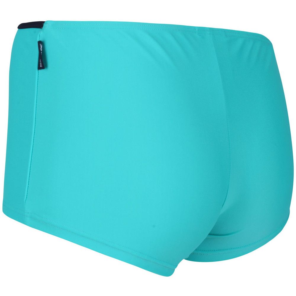Mix and match your favourite styles from our Aceana Collection to create your perfect two-piece swimsuit. The Aceana Bikini Shorts are made of soft-touch stretch fabric cut to sit above the hip and cover the bottom. With a slim contrast colour band around the waist and small Regatta tab on the left hip.�