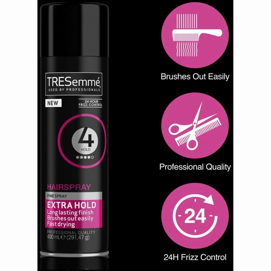 TRESemme 24 Hour Frizz Control Hair Spray, Extra Hold, Pack Of 3, 400ml