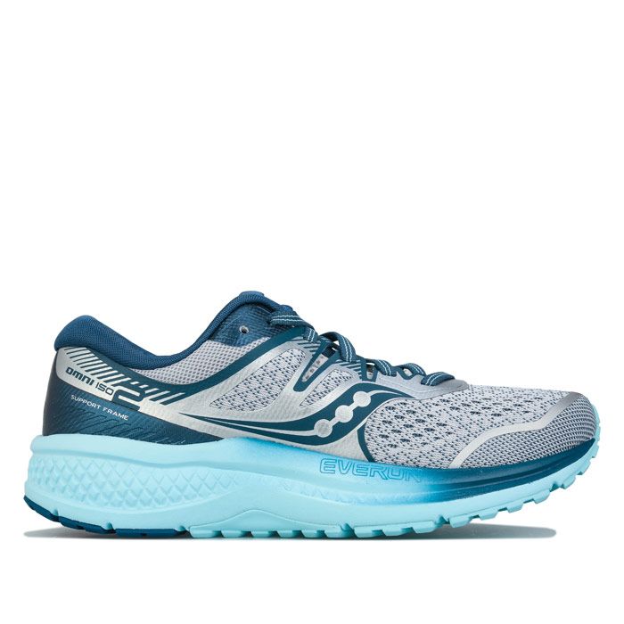 Women's Saucony Omni ISO 2 Running Shoes in Grey