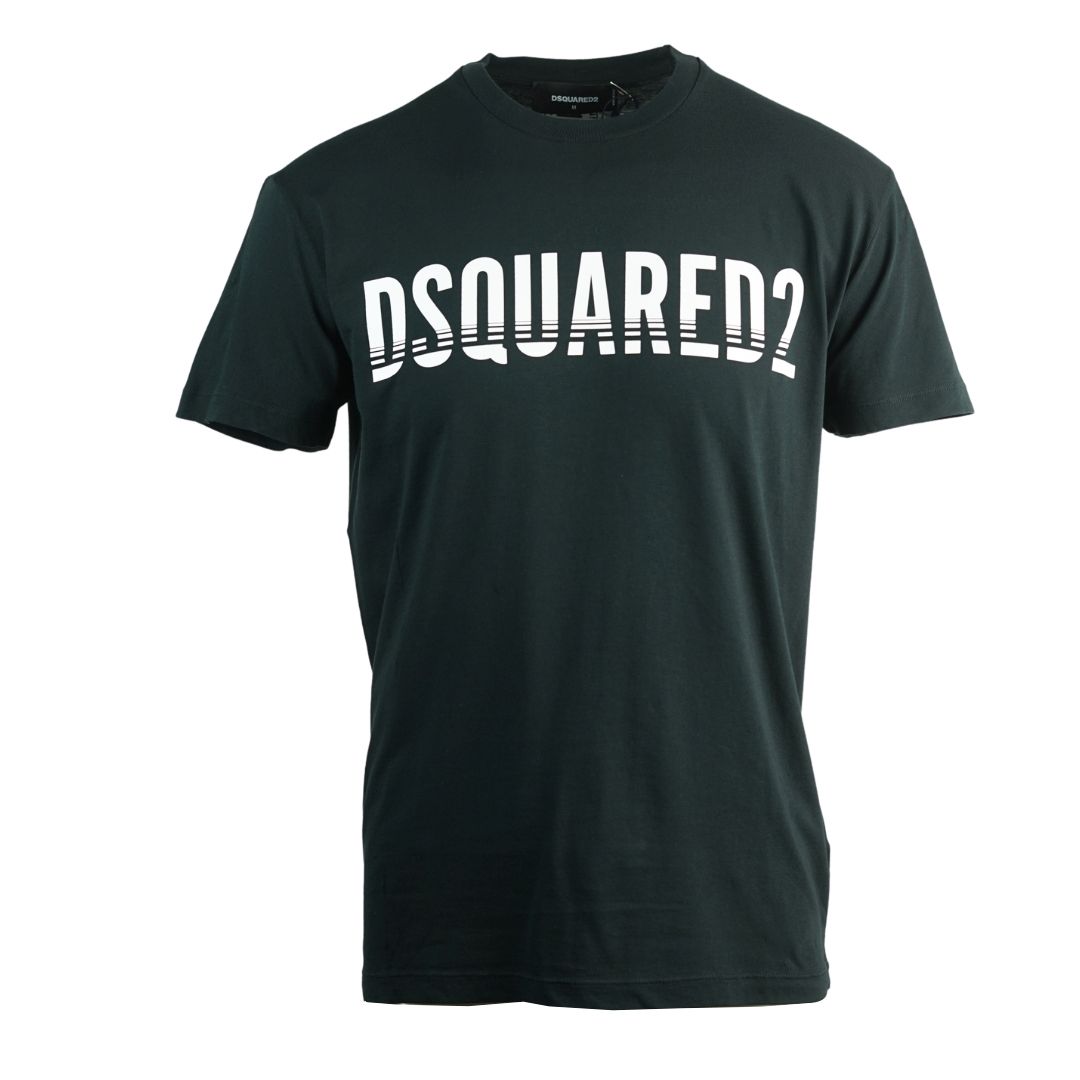Dsquared2 Sliced Logo Cool Fit Black T-Shirt. Short Sleeved Black Tee. Cool Fit Style, Fits True To Size. 100% Cotton. Made In Italy. S74GD0577 S21600 900