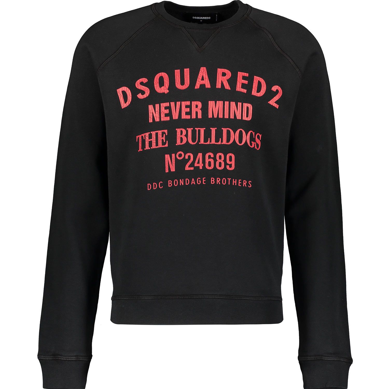 DSquared2 S74GU0139 900 Jumper. DSquared2 Black Jumper. 100% Cotton. Made in Italy. Fabric S25030 Colour 900. RRP �245