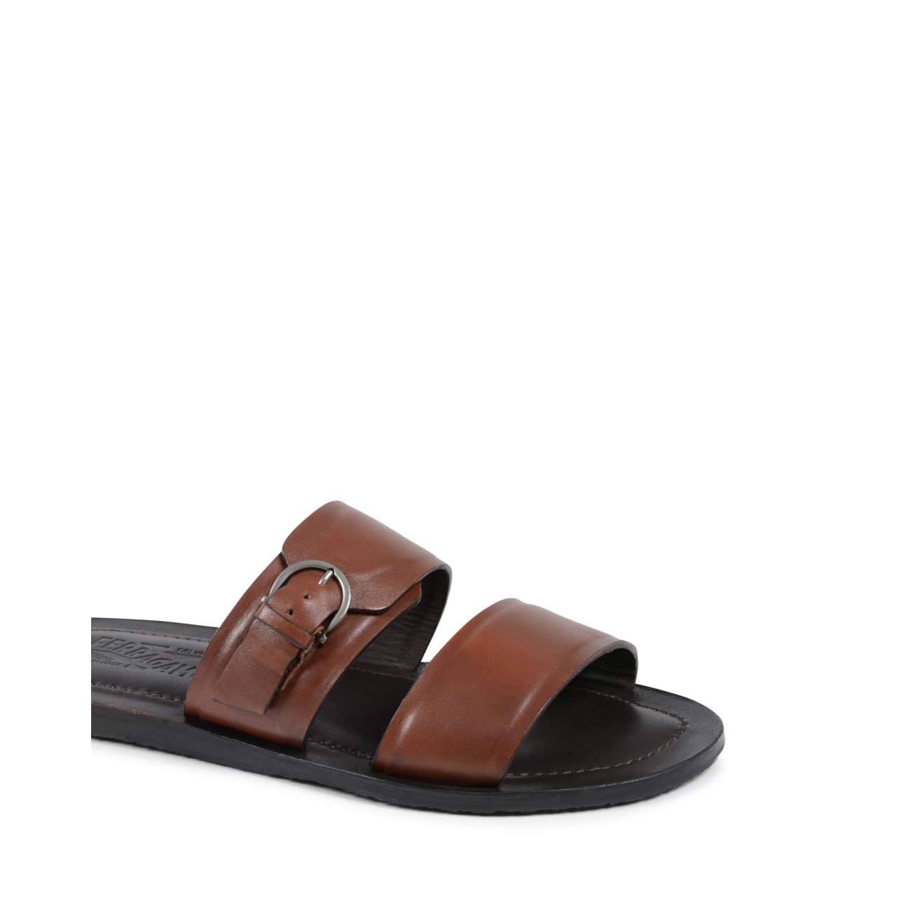 salvatore ferragamo men's bryden suede & patent leather smoking slippers