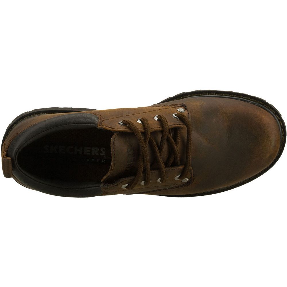 Skechers Mens Tom Cats Lace Up Padded Thick Leather Oxford Shoes