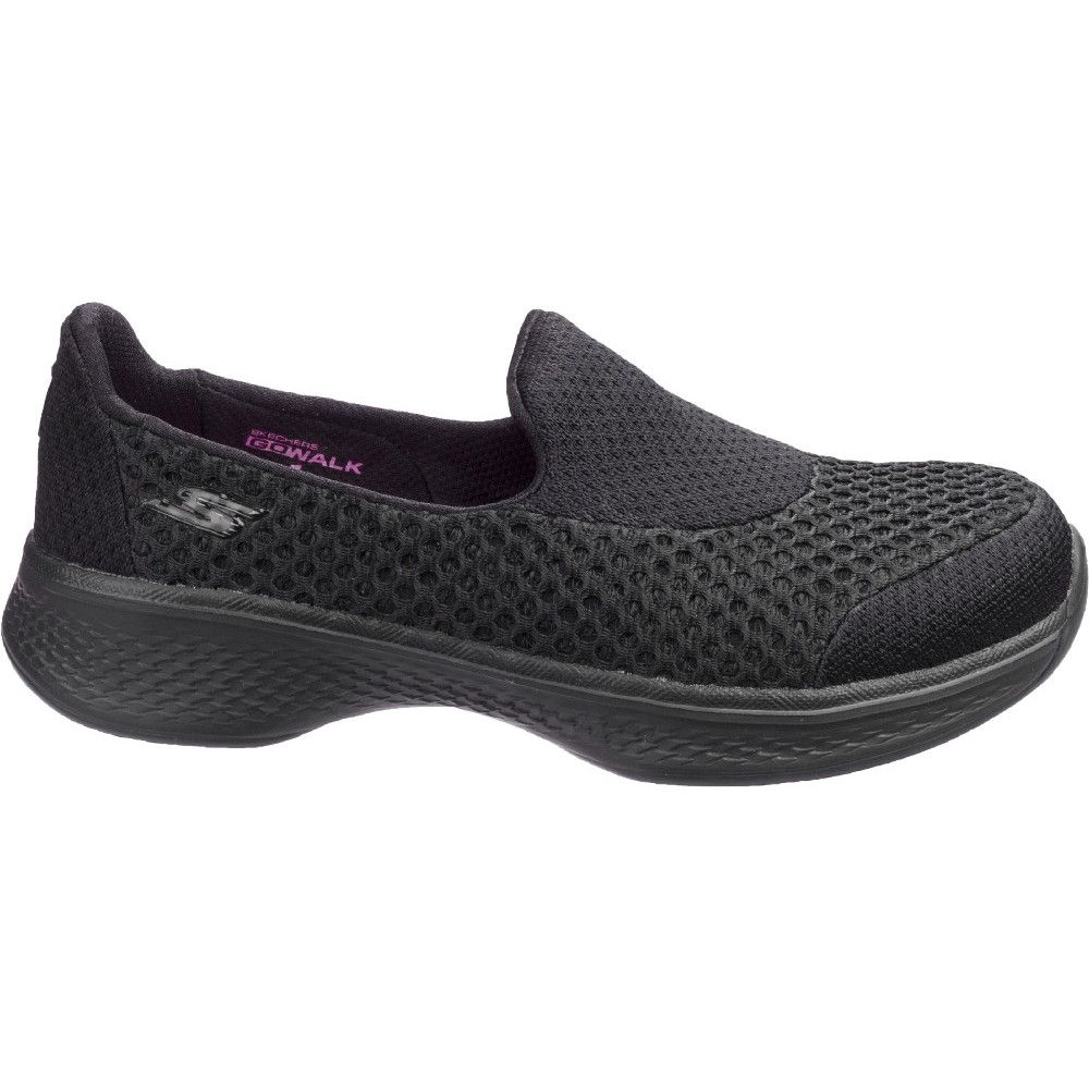 Choose greatness with the Skechers GOwalk 4 - Kindle. Features innovative 5GEN midsole design and an advanced seamless one piece mesh fabric upper, with new Skechers Goga Max insole, for the most advanced walking experience ever.