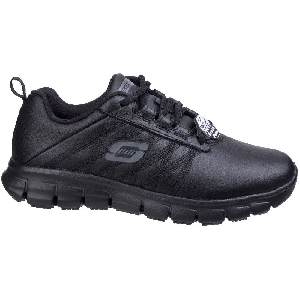 Skechers Womens/Ladies Sure Track Erath Slip Resistant Leather Shoes