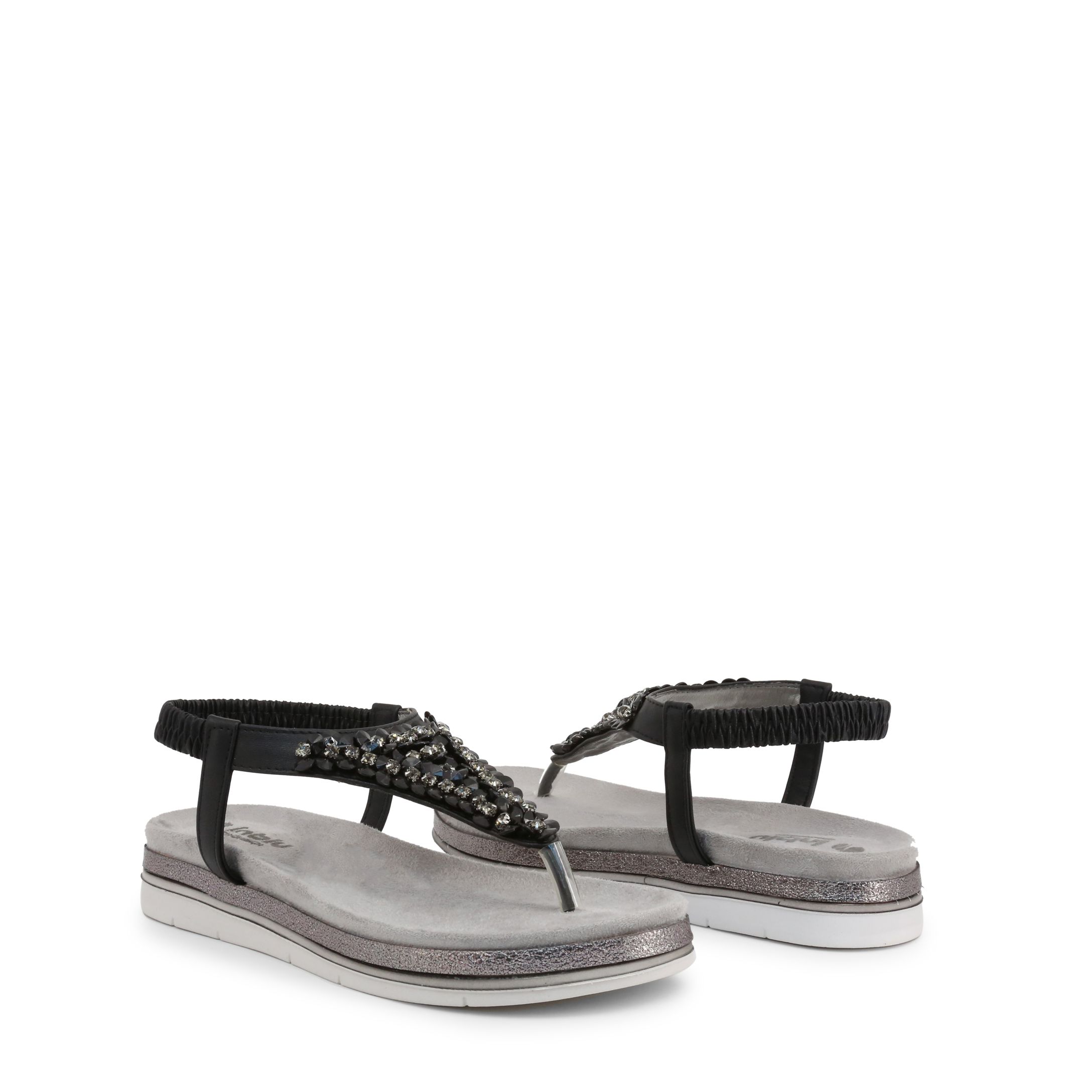 Collection: Spring/Summer <br> Gender: Woman <br> Type: Flip flops <br> Upper: synthetic material <br> Insole: synthetic material <br> Sole: rubber <br> Platform height cm: 3.5 <br> Details: ankle strap, elastic gores, sequin