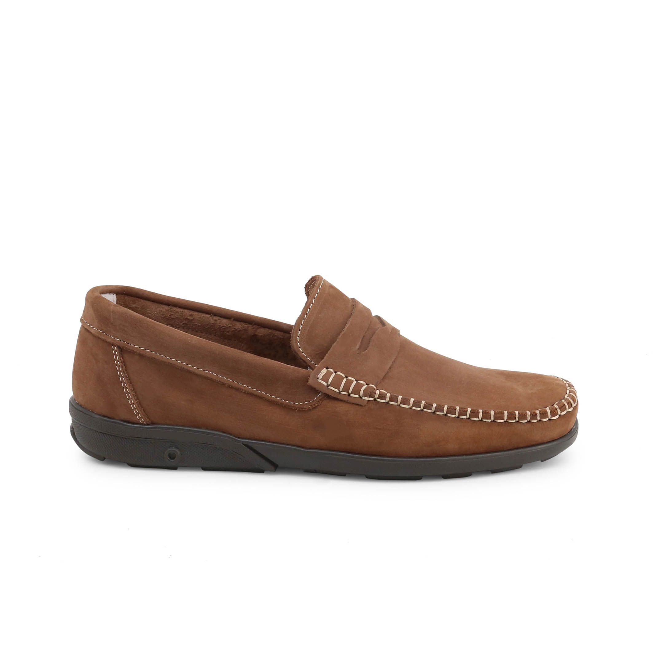 Made in: Italy <br> Gender: Man <br> Type: Loafers <br> Upper: leather <br> Internal lining: leather <br> Sole: rubber <br> Details: square toe
