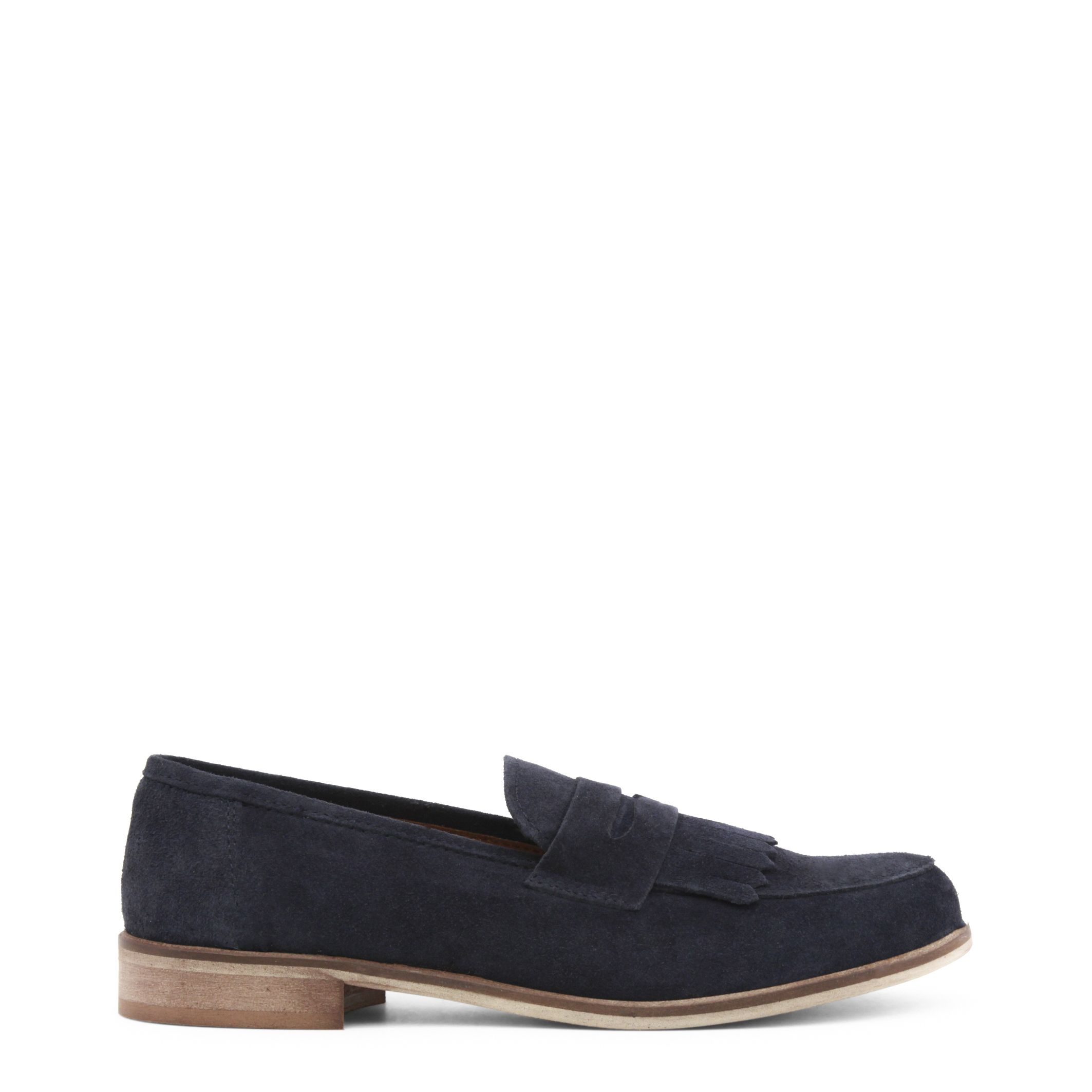Made in: Italy <br> Collection: Spring/Summer <br> Gender: Woman <br> Type: Loafers <br> Upper: suede <br> Insole: leather <br> Internal lining: leather <br> Sole: tunit <br> Heel height cm: 2.5 <br> Details: fringes, round toe