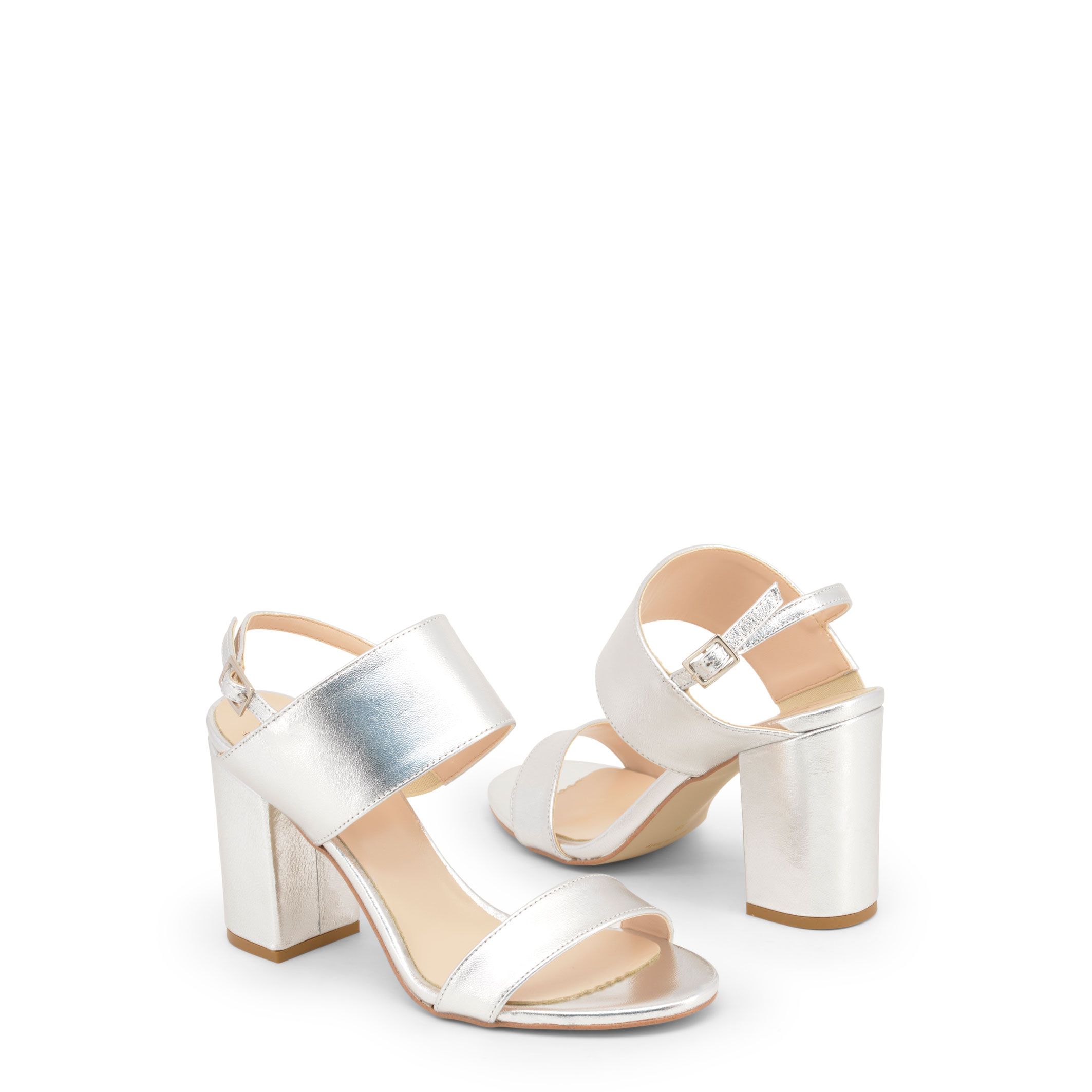 Made in: Italy <br> Collection: Spring/Summer <br> Gender: Woman <br> Type: Sandals <br> Upper: leather <br> Insole: leather <br> Sole: tunit <br> Heel height cm: 9.5 <br> Platform height cm: undefined <br> Details: ankle strap, buckle