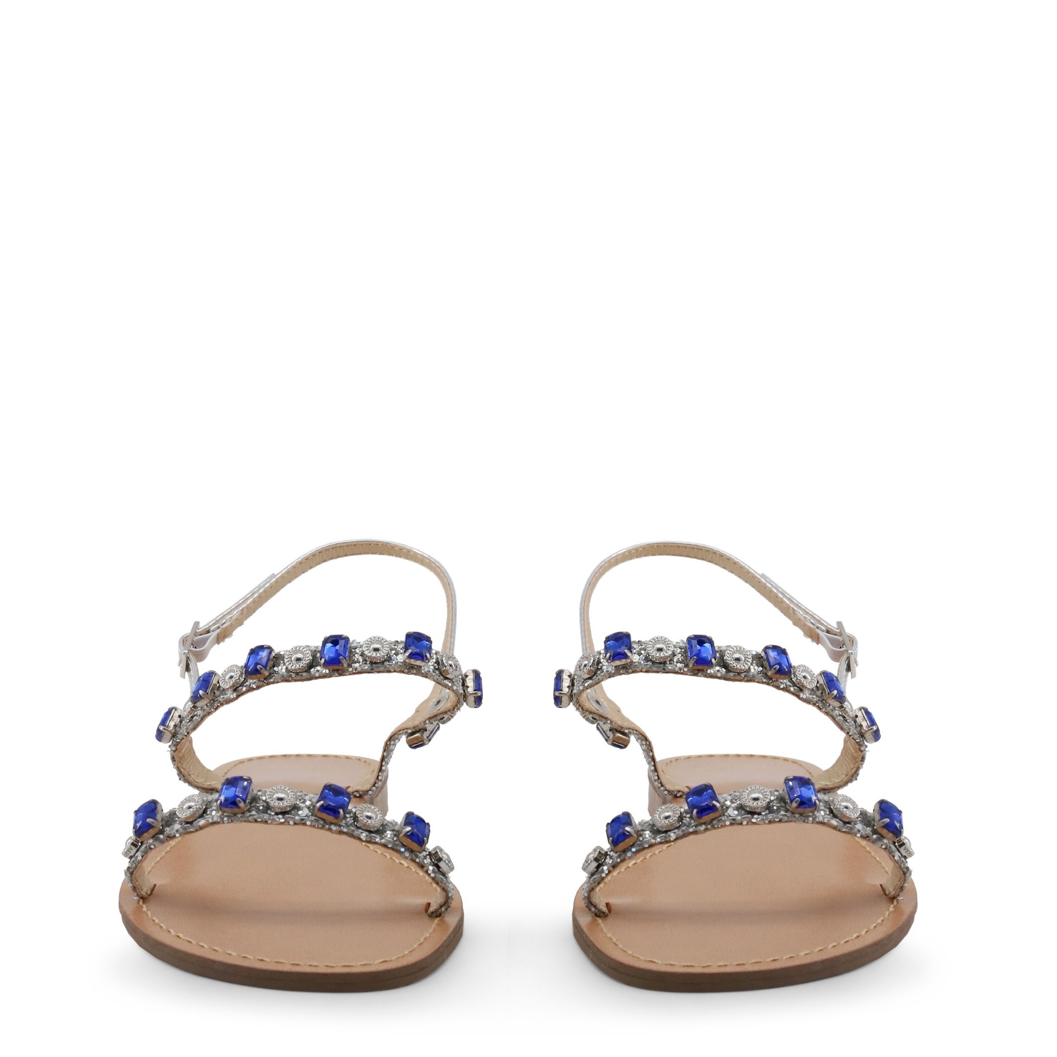 Collection: Spring/Summer <br> Gender: Woman <br> Type: Sandals <br> Upper: synthetic material <br> Internal lining: synthetic material, leather <br> Sole: synthetic material <br> Heel height cm: 1 <br> Details: studs, ankle strap