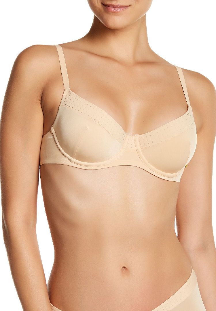 Elle Macpherson 'The Body' balconette bra.  This beautiful underwired non padded lined bra provides you with excellent support and shape.  The adjustable straps will give a perfect fit.  If you're looking for comfort,  the body range specializes in that department!
