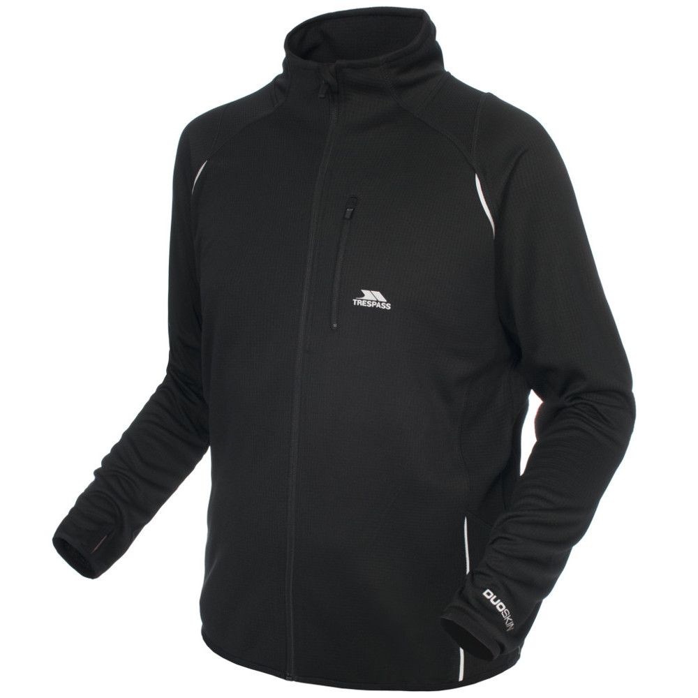 Trespass Mens Whiten Wicking Reflective Detail Running Jacket