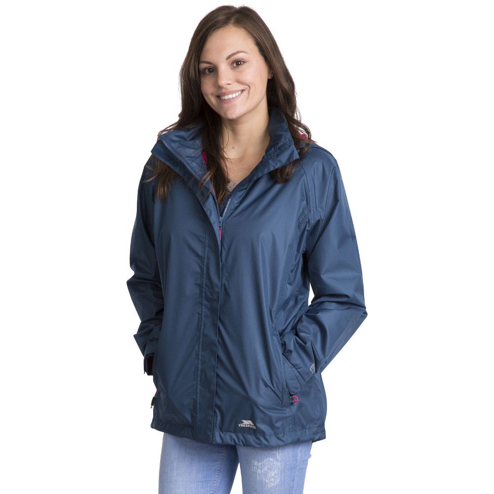 A great coat that you can easily pull on when the rain starts, the Lanna II women's waterproof jacket is lightweight and easy to wear so you can hike, take the kids the school or run errands in comfort knowing you are being protected against the elements.Unpadded, a waterproof rating of 3,000mm combined with taped seams means you'll have proper protection against the rain. The hood features easy to use toggles that help stop the hood from falling down in the wind while the jackets windproof finish keeps the shivers at bay.A contrast mesh lining gives the jacket a breathable structure that allows air to circulate for unbeatable freshness even during a long day of being on the go. You can even use the hem drawcord and adjustable cuffs for a comfortable fit that can easily be adapted to suit.With 2 lower pockets, you'll be able to keep your keys, purse or phone on you and the zip fastenings mean you'll not have to worry about anything falling out on your travels. Available in multiple colours, the Lanna II women's waterproof jacket is a versatile everyday jacket that you can rely on when you need it most.