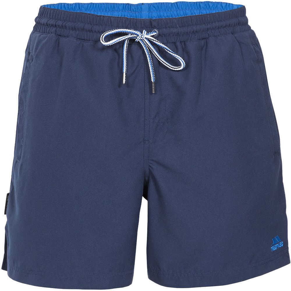 Mens' GRANVIN are shorts by Trespass. The fabric has quick drying properties and the mid length and elasticated waist ensure that you always have a comfortable fit. There are side entry pockets as well as a back pocket to safely store your belongings.