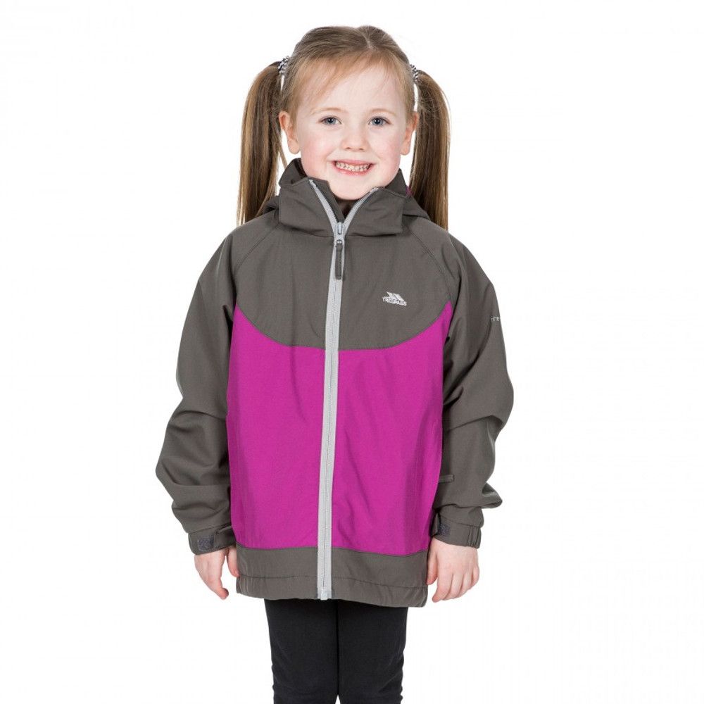 Trespass Girls Novah TP75 Waterproof Breathable Zip Up Coat