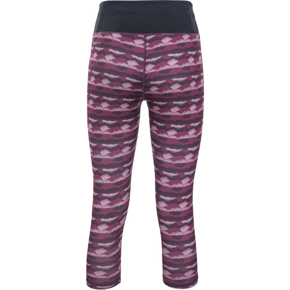 The Harper women's sports leggings are expertly crafted from a stretch fabric in a three-quarter length design. They feature a high-rise waistband with drawstring adjuster, a rear zip pocket, sweat-wicking and Quickdry fabric technologies and are decorated with reflective logos and an all-over print pattern. 'Harper' is an English name meaning 'harp player'. We can see why - these Harper running leggings are music to our eyes!