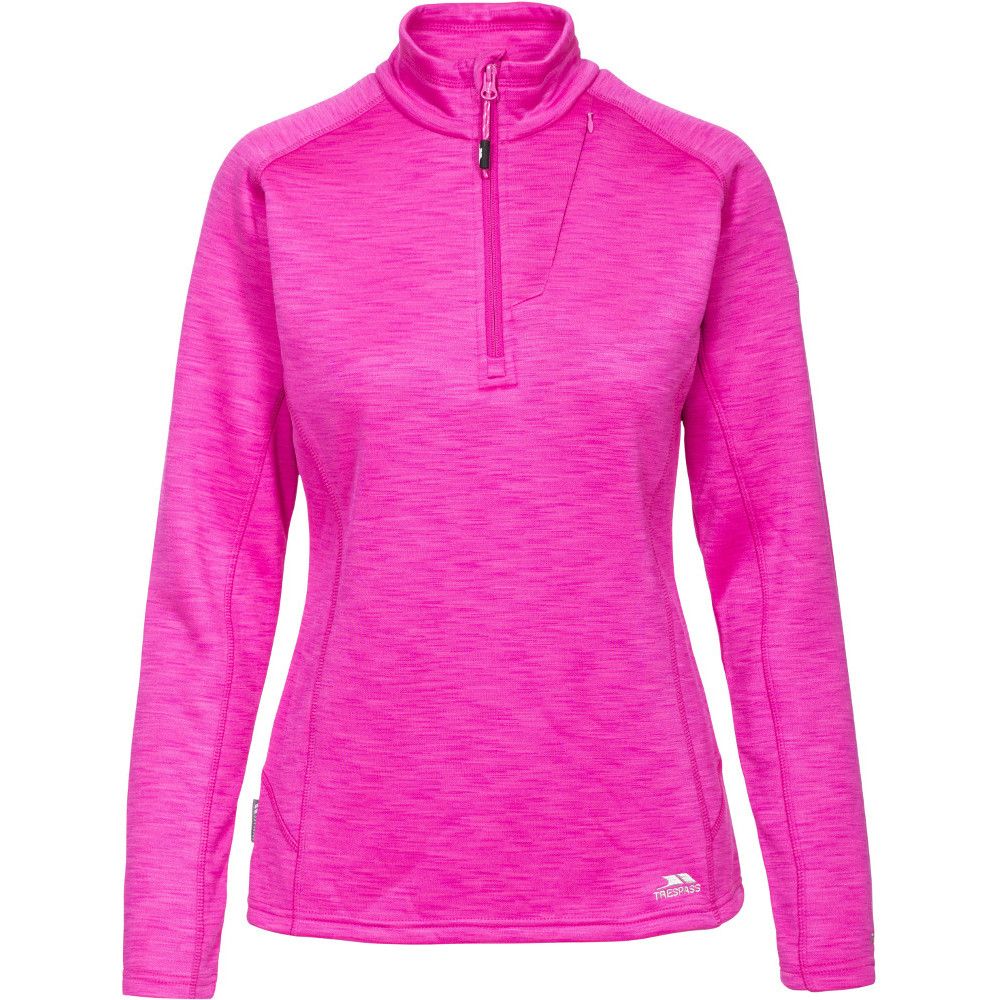 Add the womens Fairford lightweight fleece to your active wardrobe for comfort, protection and added style. The fleece material benefits from our Airtrap technology, which works hard to trap escaping body heat, providing you with warmth throughout the day. Plus at just 200gsm, this fleece is perfectly lightweight.

The pink, slub-effect finish to the material also looks fantastic too, adding a hit of colour to your outfit. There is a high neck and a half zip, so you can adjust the fleece to suit your own comfort. Additionally there is also a concealed zip pocket, contrast cover stitching and a slim cut, to create the perfect balance between style and practicality. Add the Fairford womens cosy fleece to your outfit for long walks, hikes and overnight camps in the wilderness.