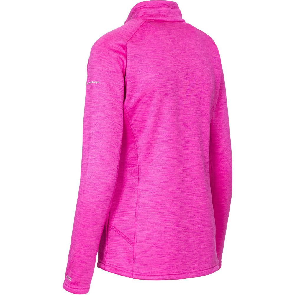 Add the womens Fairford lightweight fleece to your active wardrobe for comfort, protection and added style. The fleece material benefits from our Airtrap technology, which works hard to trap escaping body heat, providing you with warmth throughout the day. Plus at just 200gsm, this fleece is perfectly lightweight.

The pink, slub-effect finish to the material also looks fantastic too, adding a hit of colour to your outfit. There is a high neck and a half zip, so you can adjust the fleece to suit your own comfort. Additionally there is also a concealed zip pocket, contrast cover stitching and a slim cut, to create the perfect balance between style and practicality. Add the Fairford womens cosy fleece to your outfit for long walks, hikes and overnight camps in the wilderness.